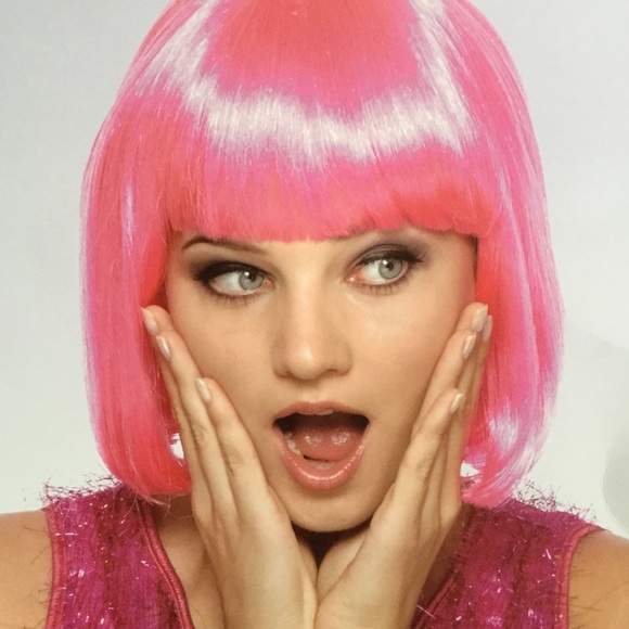 Pink Bob HALLOWEEN COSTUME WIG