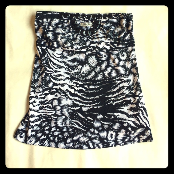 Guess animal print tube top