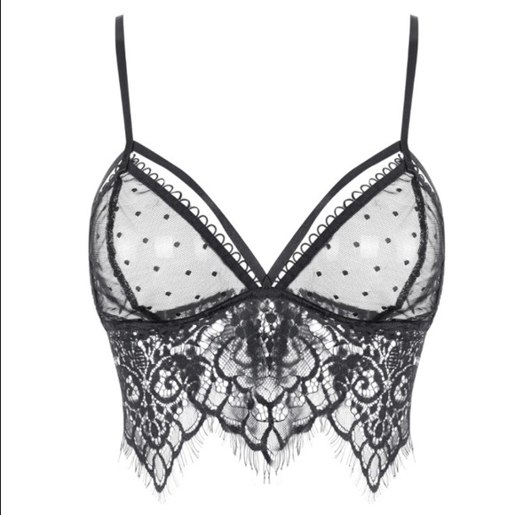 Black lace bralette - Picture 3 of 4