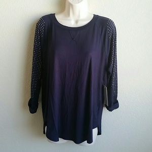 $$ Final price!Soft & comfortable navy blue top $$