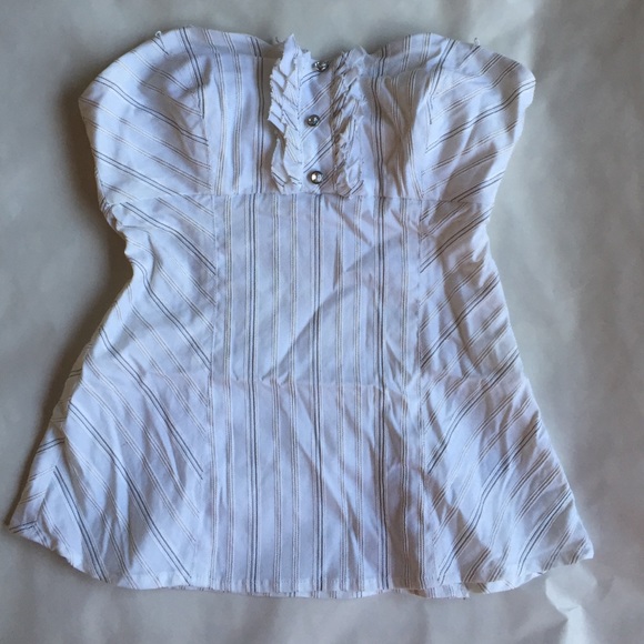 Pin striped Guess tube top - Picture 1 of 3