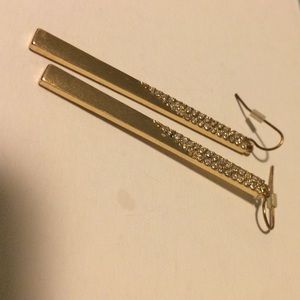 "Gold" dangling earrings