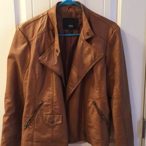 Faux leather jacket