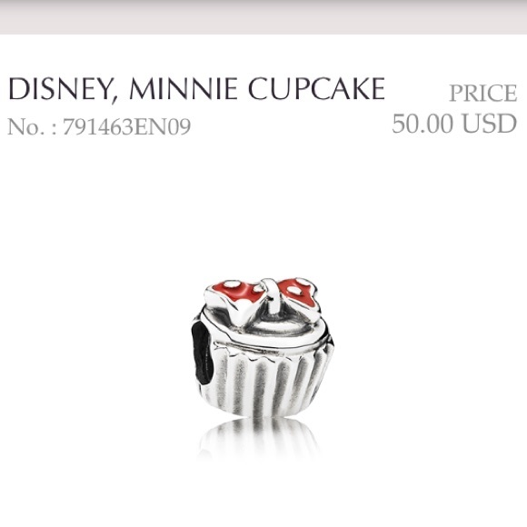pandora disney minnie cupcake charm pandora disney minnie cupcake charm