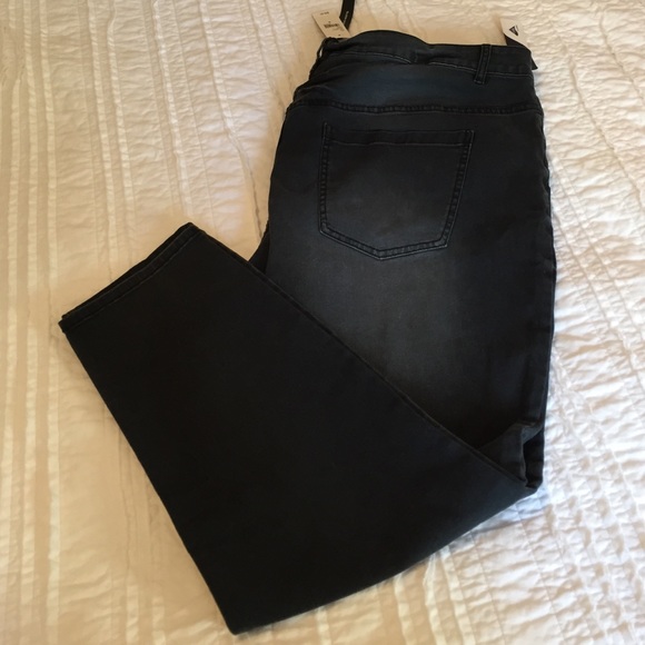 Lane Bryant faded black plus size skinny jeans