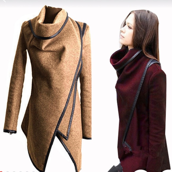 Women's maroon coat