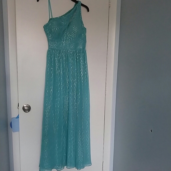 Shimmery one shoulder dress