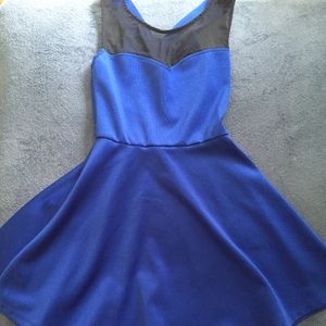 blue bow dress