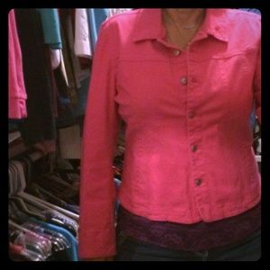 PRICE DROP!! 🎀 Pink Denim Stretch Jacket