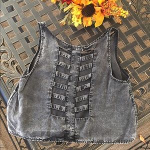 Brandy Melville caged crop tank top