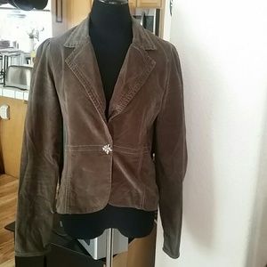 True Meaning olive/brownish blazer