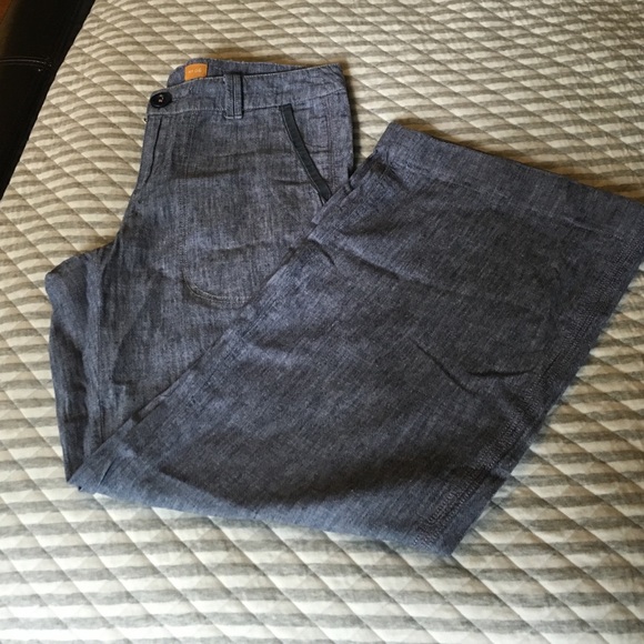 Pilcro linen blue pants