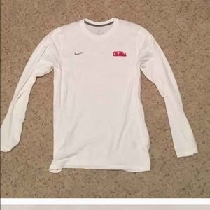 Ole miss Nike long sleeve dry fit shirt