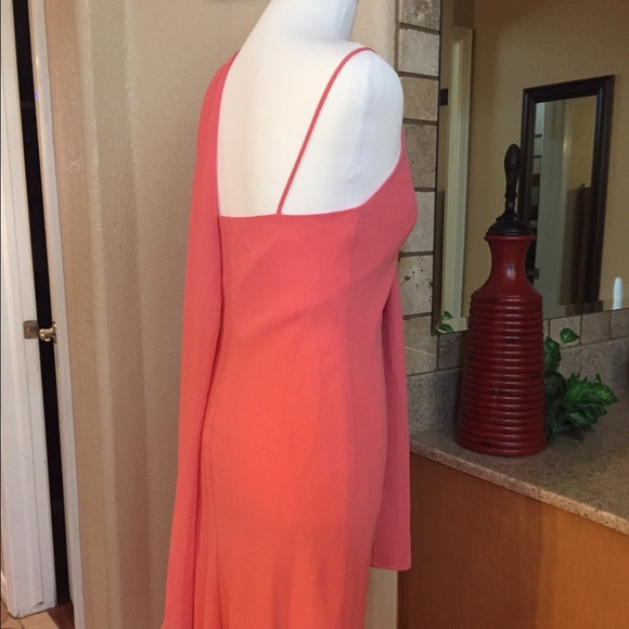 ❌SOLD OFFLINE❌Beautiful peach cocktail party dress - Picture 3 of 4