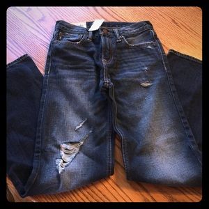 NEW - Boys Abercrombie Kids dark washed jeans