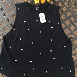 Forever 21 studded muscle tee