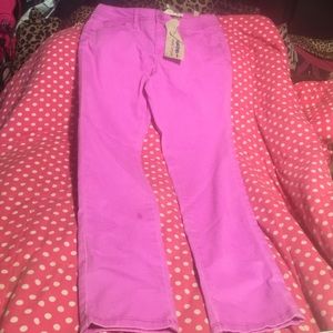 Brand new justice jeans purple size 12h