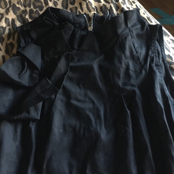 Black Cotton Mini Dress from Paris - 10 - Picture 2 of 4