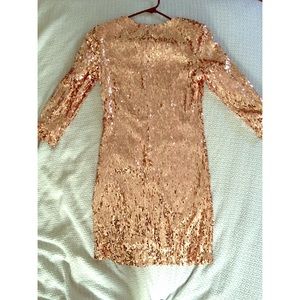 Champagne Sequin Dress