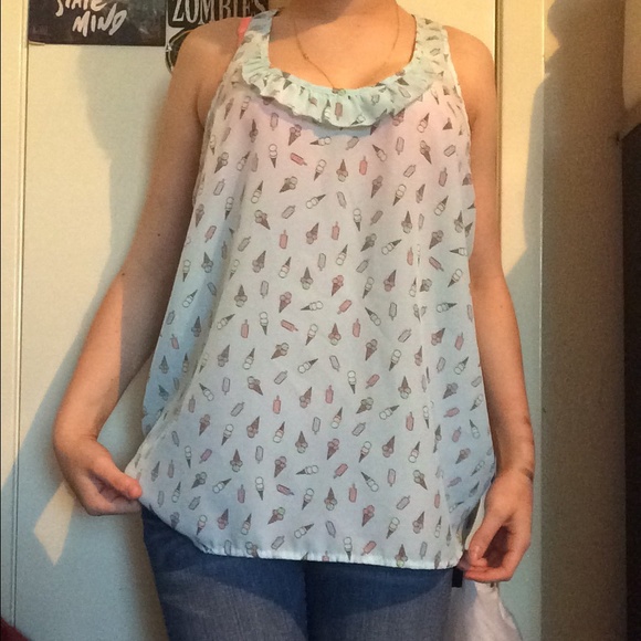 Ice cream printed tank