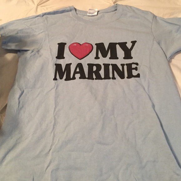 Victoria's Secret Tops - I ❤️ my marine shirt