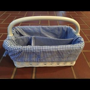 Pottery barn diaper caddy with fabric liner