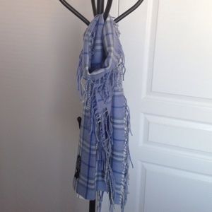 Light blue Burberry scarf