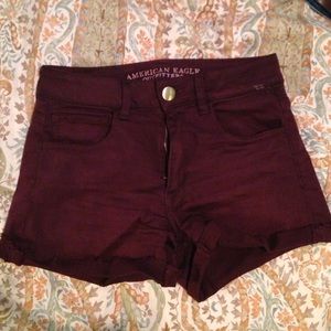 High wasted American eagle shorts