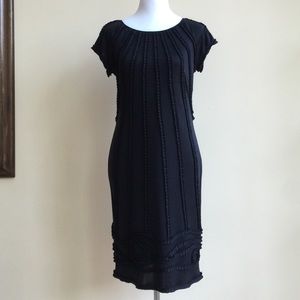 Catherine Malandrino Black Silk Knit Dress