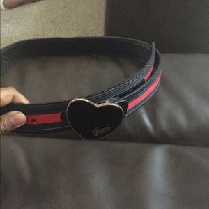 Gucci heart belt