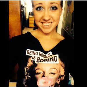 Being normal is boring Marilyn Monroe sweatshirt