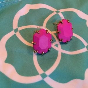 Kendra Scott Hot Pink Morgan Studs