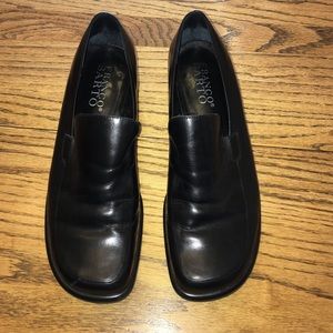 Franco Sarto Black Loafers