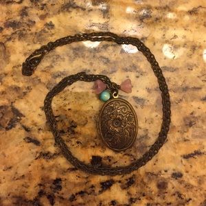 Antique Bronze, Pendant Necklace