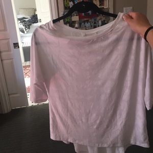 Lululemon thin white workout shirt!