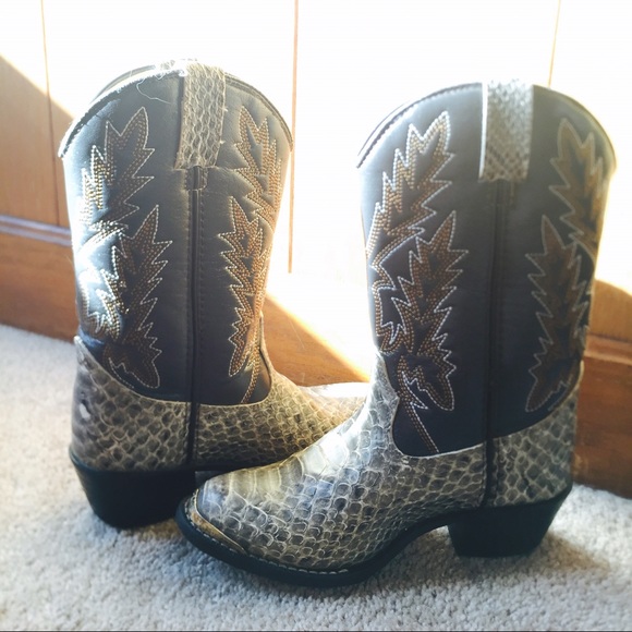 Child's Durango Cowboy Boots Girls Boys 10.5 D - Picture 3 of 4