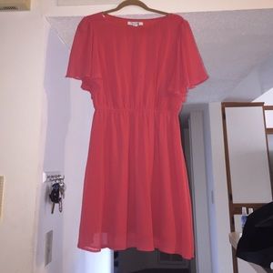 Rust Orange Sheer dress