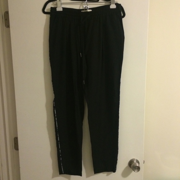 Joie cropped silk pants