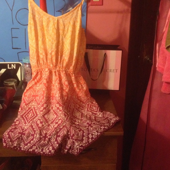 Rainbow Aztec romper.