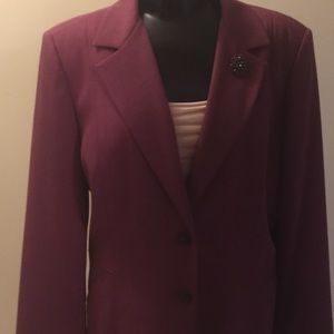 Alfred Dunner Raspberry colored jacket