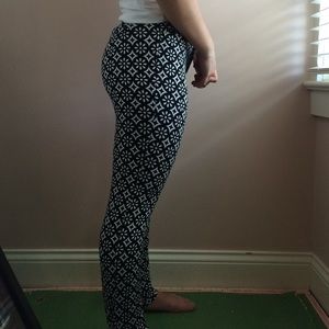 Black and white jeans
