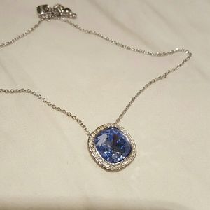 Blue Swarovski Crystal Pendant