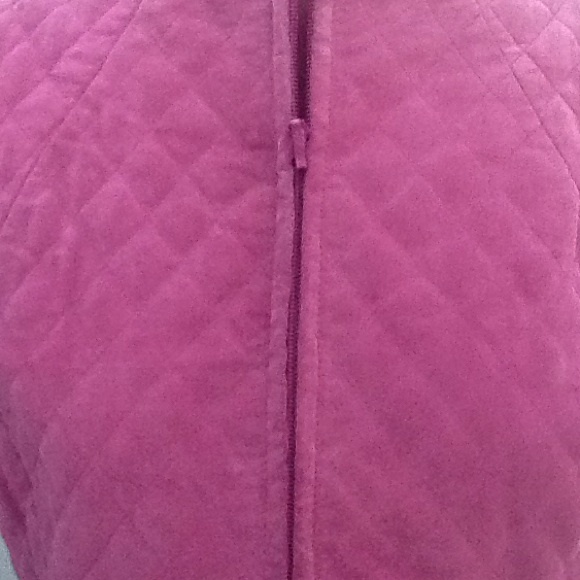 Cerise colored suede jacket, 14 - Picture 2 of 3