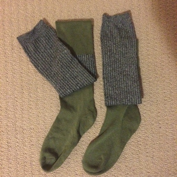 UO Green Over the Knee Sock!