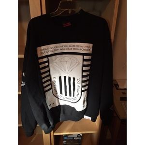 NWOT diamond supply company sweatshirt black