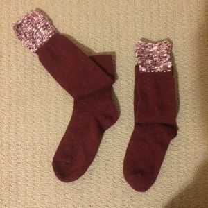 Maurice's Maroon Over the Knee Sock!