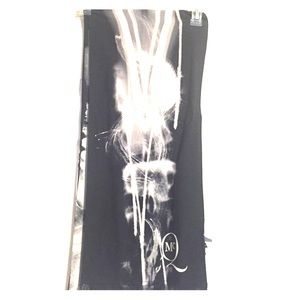 Alexander McQueen silk skeleton scarf