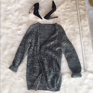 UO toasty salt n pepper chunky knit cardigan sz M