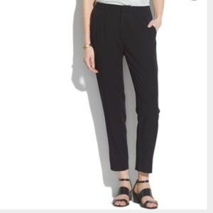 Madewell cropped black rayon pants