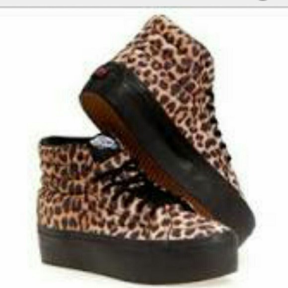 Cheetah print vans